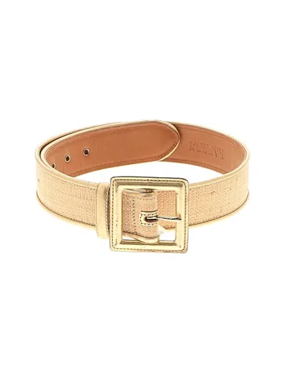 Pre-owned Polo Ralph Lauren Leather Belt In Gold