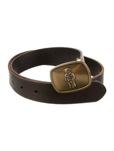 Pre-owned Polo Ralph Lauren Leather Belt Kit In Brown