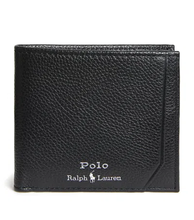 Polo Ralph Lauren Leather Bifold Wallet In Black