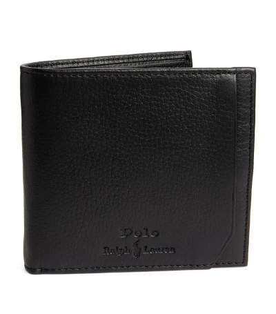 Polo Ralph Lauren Leather Bifold Wallet In Black