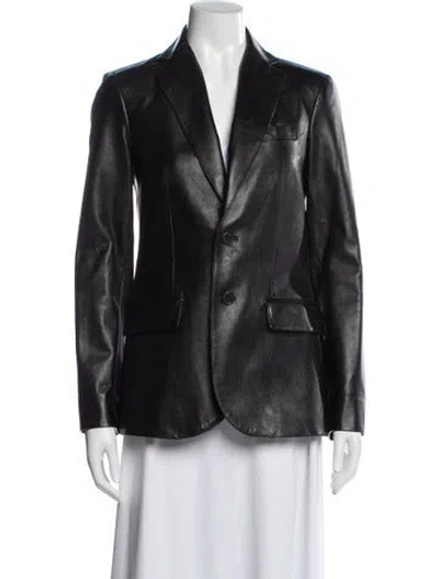 Pre-owned Polo Ralph Lauren Leather Blazer In Multi