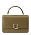 Polo Ralph Lauren Leather Box Cross-body Bag In Green