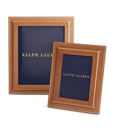 Polo Ralph Lauren Leather Brennan Frame In Brown