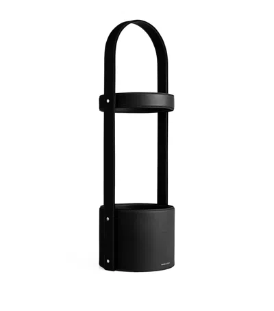 Polo Ralph Lauren Leather Brennan Umbrella Stand In Black