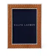 Polo Ralph Lauren Leather Brockton Frame In Brown