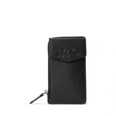 Polo Ralph Lauren Leather Card Holder In Black