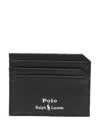 Polo Ralph Lauren Leather Cardholder In Black