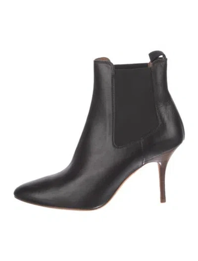 Pre-owned Polo Ralph Lauren Leather Chelsea Boots In Black