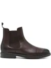 Polo Ralph Lauren Leather Chelsea Boots In Brown