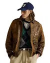 Polo Ralph Lauren Giacca In Pelle Marrone Uomo In Brown