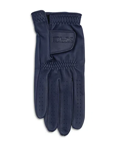 Polo Ralph Lauren Leather Golf Glove In Refined Navy/right