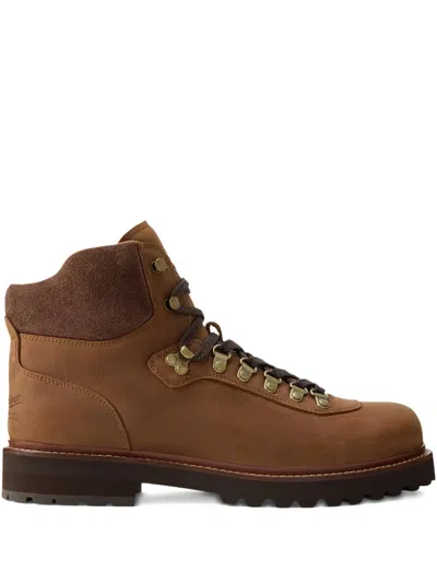 Polo Ralph Lauren Leather Lace-up Hiking Boots In Brown