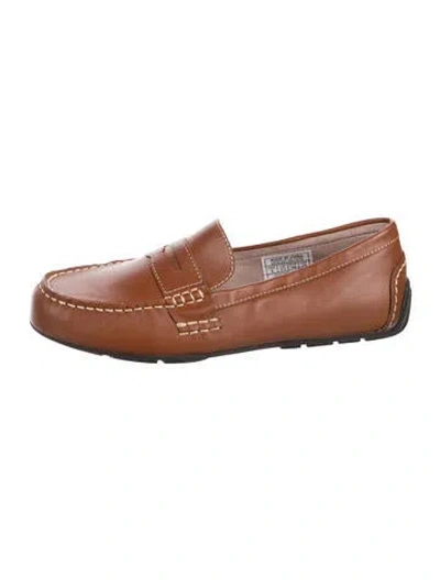 Pre-owned Polo Ralph Lauren Leather Loafers In Brown