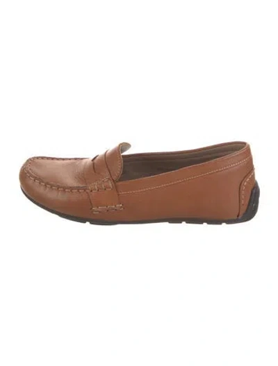 Pre-owned Polo Ralph Lauren Leather Loafers In Brown