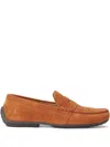 Polo Ralph Lauren Leather Loafers In Orange