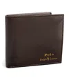 Polo Ralph Lauren Leather Logo Wallet In Brown