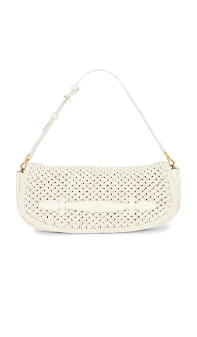 Polo Ralph Lauren Leather Long Flap Clutch Large In White