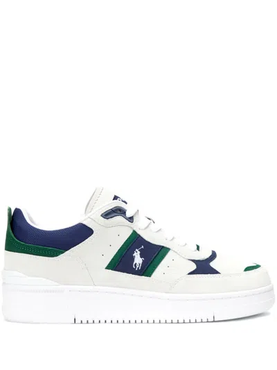 Polo Ralph Lauren Leather Low-top Sneakers In White