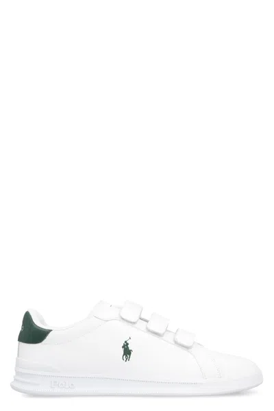 POLO RALPH LAUREN LEATHER LOW-TOP SNEAKERS