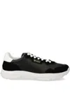 Polo Ralph Lauren Panelled Chunky-sole Sneakers In Black