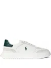 Polo Ralph Lauren Leather Panelled Sneakers In White