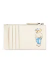 Polo Ralph Lauren Leather Polo Bear Card Holder In White