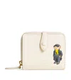 Polo Ralph Lauren Polo Bear Leather Wallet In White