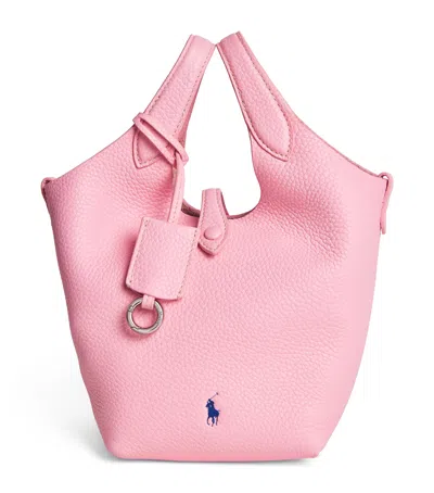 Polo Ralph Lauren Leather Polo Play Cross-body Bag In Pink