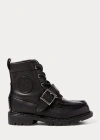 Polo Ralph Lauren Leather Ranger Hi Ii Boot In Black Leather