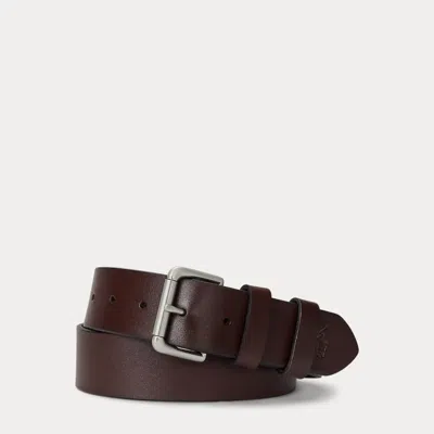 Polo Ralph Lauren Leather Roller-buckle Belt In Brown