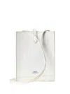 Polo Ralph Lauren Leather Snap Cross Body Bag In White