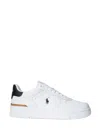 Polo Ralph Lauren Masters Crt-sneakers-low Top Lace Shoes In White/blue