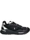 Polo Ralph Lauren Leather Sneakers In Black