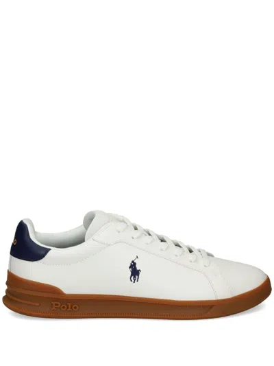 Polo Ralph Lauren Leather Sneakers In White