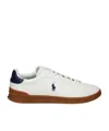 Polo Ralph Lauren Leather Sneakers In White