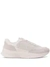 Polo Ralph Lauren Leather Suede Sneakers In White