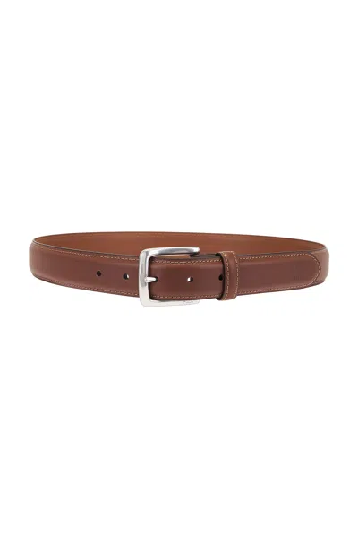 Polo Ralph Lauren Leather Suffield Belt In Tan
