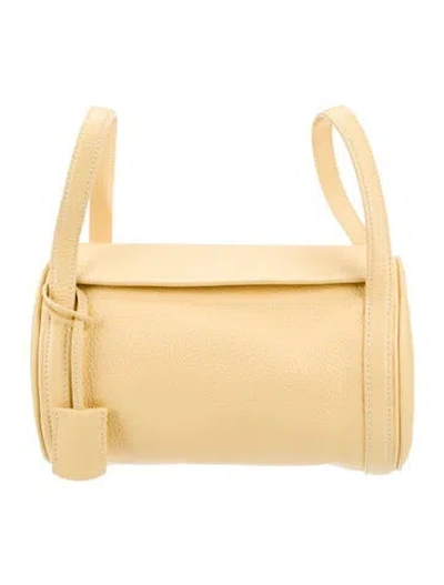 Pre-owned Polo Ralph Lauren Leather Top Handle Bag In Yellow