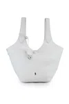 Polo Ralph Lauren Leather Tote Bag With Polo Pony Embroidery In White