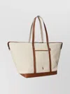 Polo Ralph Lauren Bellport Leather-trimmed Canvas Tote Bag