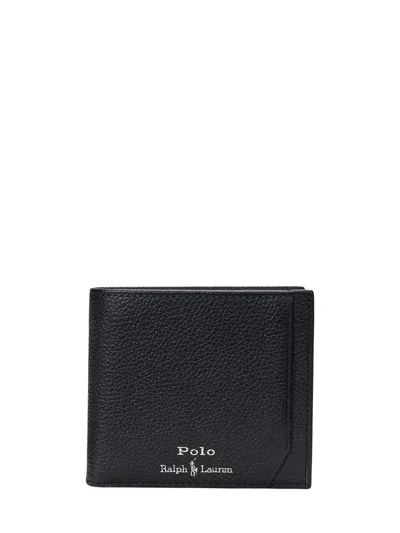 Polo Ralph Lauren Leather Wallet In Black
