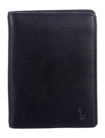 Pre-owned Polo Ralph Lauren Leather Wallet In Black