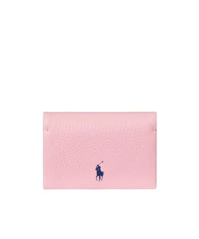 Polo Ralph Lauren Leather Wallet In Pink