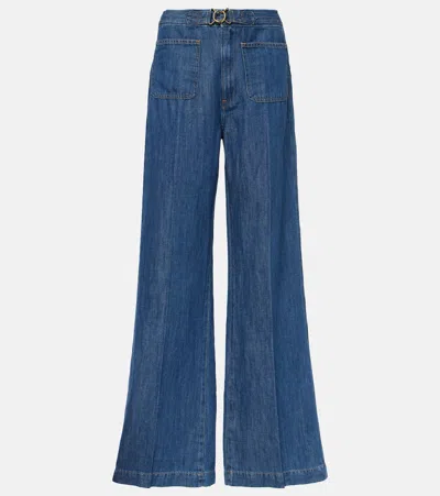 Polo Ralph Lauren Leaton Mid-rise Flared Jeans In Belen Wash