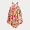 Polo Ralph Lauren Baby Floral Cotton Dress In Lemon Floral