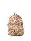 Polo Ralph Lauren Leopard-print Patch Backpack In Brown