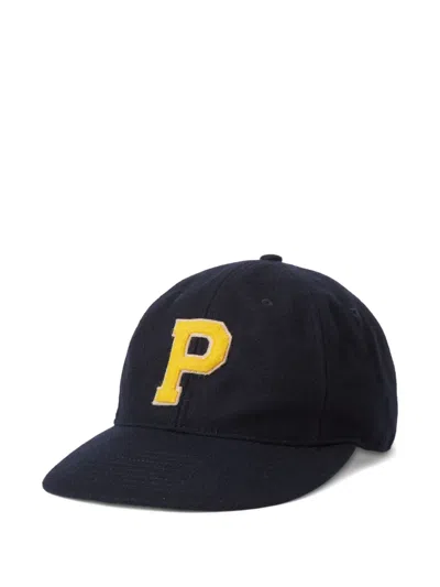 Polo Ralph Lauren Letter-patch Baseball Cap In Black