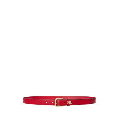 Polo Ralph Lauren Lgo Kpper 25 Belt Skinny In Red