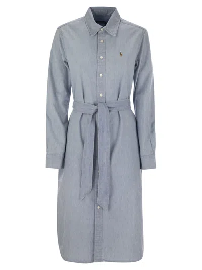 Polo Ralph Lauren N Cory Long Sleeve Day Dress In Purple