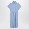 Polo Ralph Lauren Light Blue Chemisier Dress In Blue
